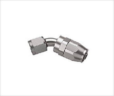 Hard Anodized Swivel Hose End 45°