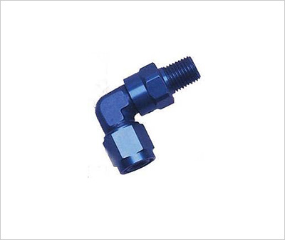 9231 FEMALE AN TO MALE SWIVEL NPT 90°