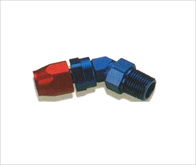 FORGED HOSE END MALE PIPE THREADS 45°