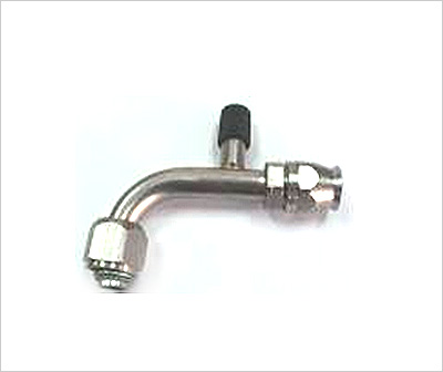 Air Conditioning fitting with Charge Port-90°