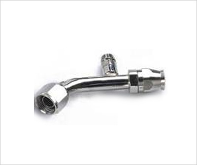 Air Conditioning fitting with Charge Port-45°